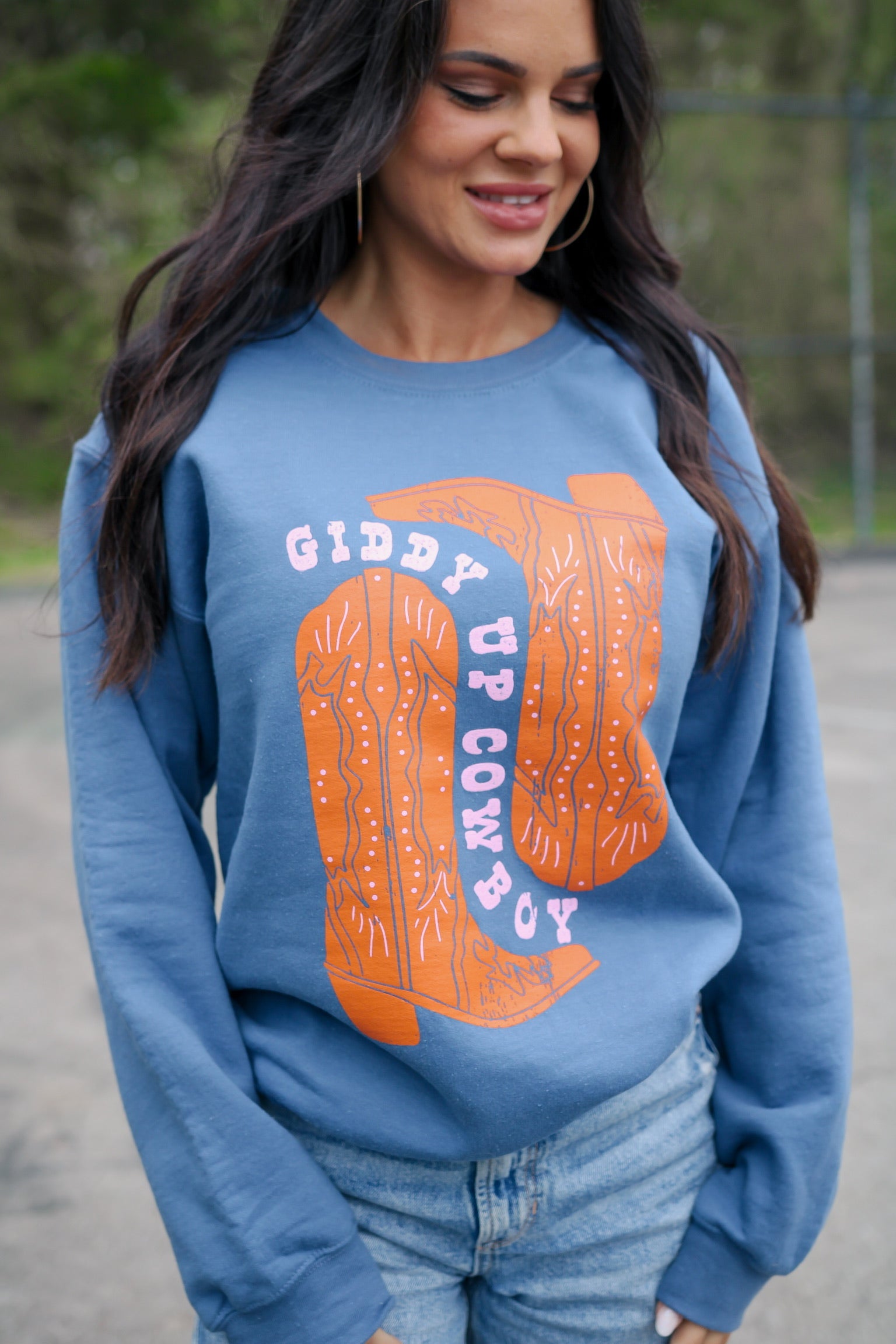 Giddy Up | Indigo | Sweatshirt