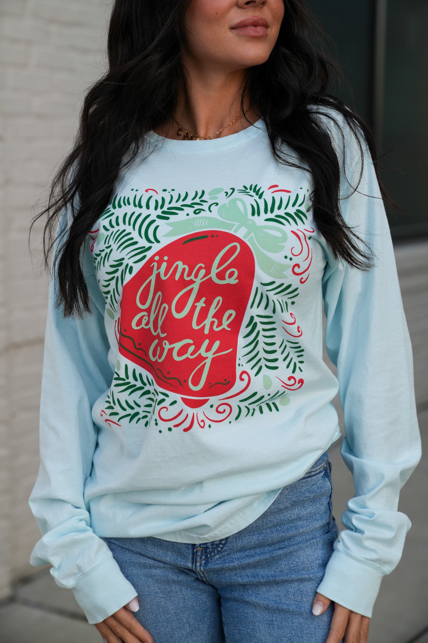 Jingle All The Way | Blue | Long Sleeve