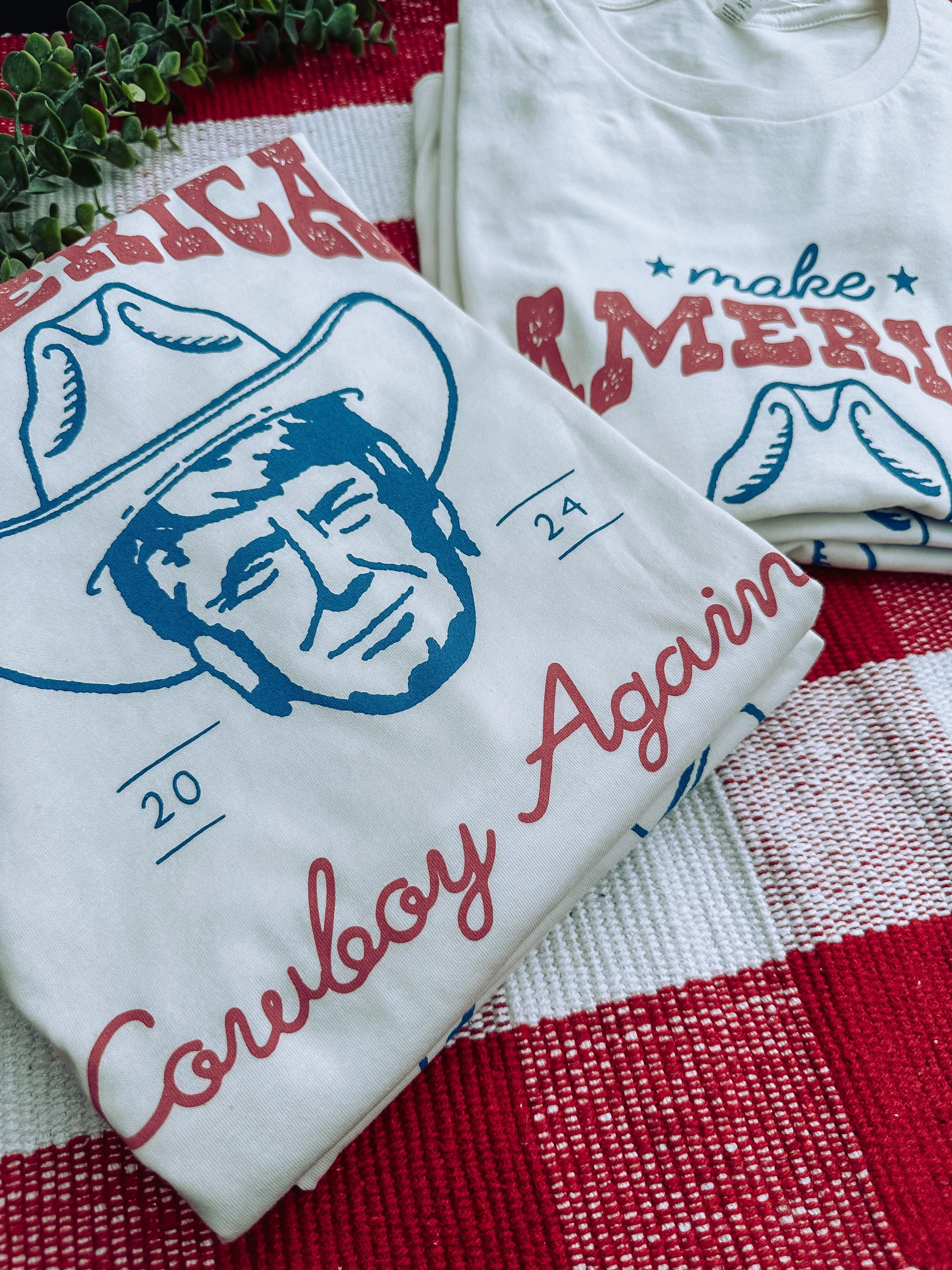 Make America Cowboy Again | Vintage White | Short Sleeve