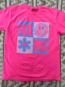 Mama | Summer | Neon Pink | Short Sleeve