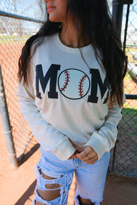 Baseball Mom | Natural  | Long Sleeve